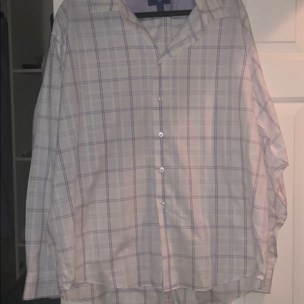 Men’s Dress Shirt Button Down Big & Tall 2XL